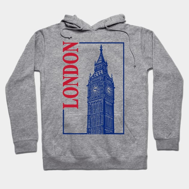 London-Big Ben Hoodie by NewSignCreation